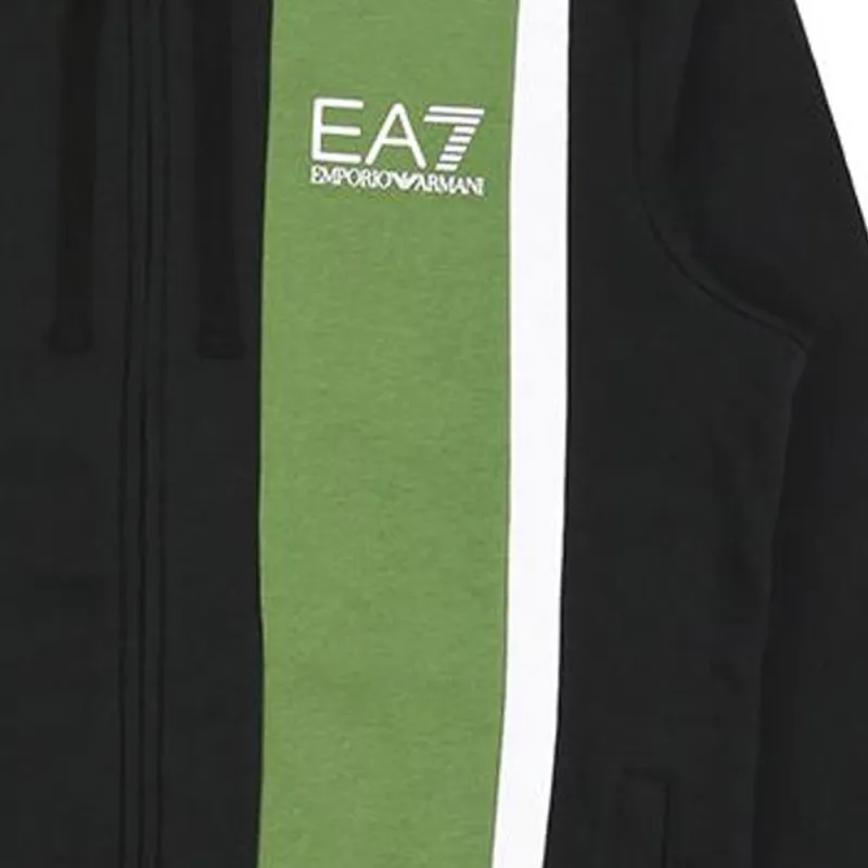 EMPORIO ARMANI EA7 SS23 Denim Jacket Men's Black-3