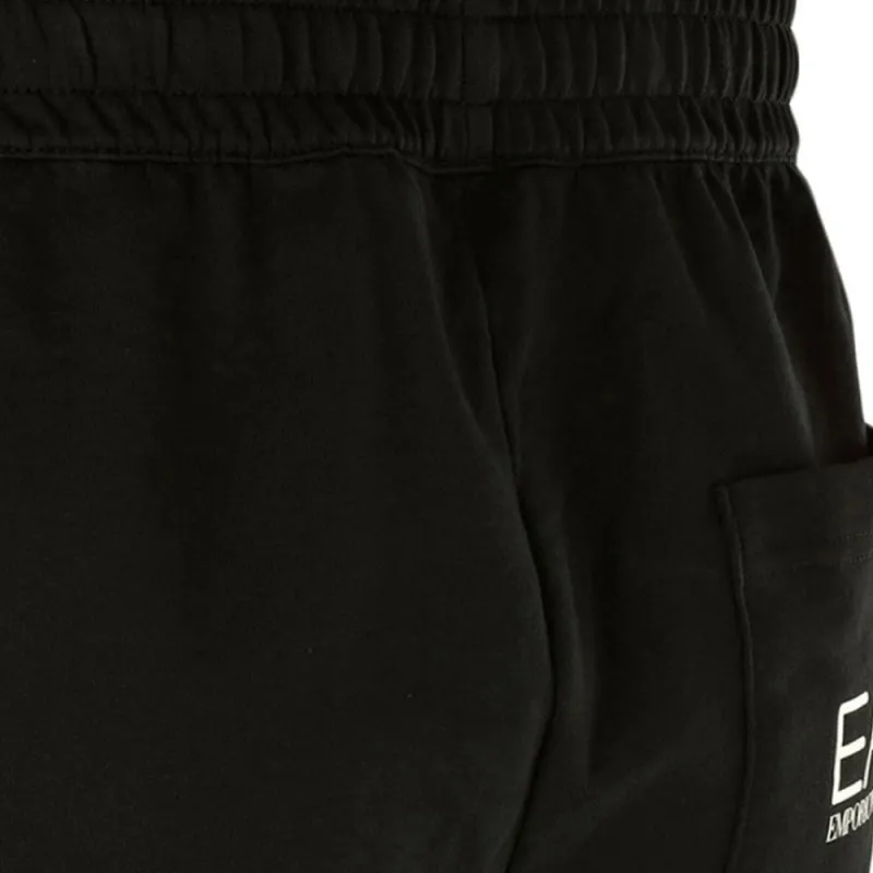 EMPORIO ARMANI EA7 SS23 Knitted Sports Pants Men's Black-3