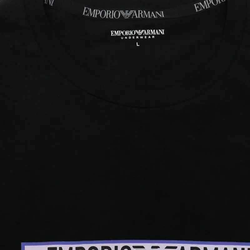 EMPORIO ARMANI SS24 T Shirt Men's Black-4