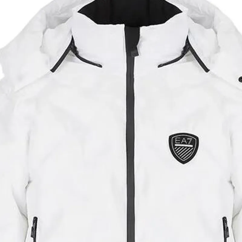 EMPORIO ARMANI EA7 Puffer Jacket Men's White-4