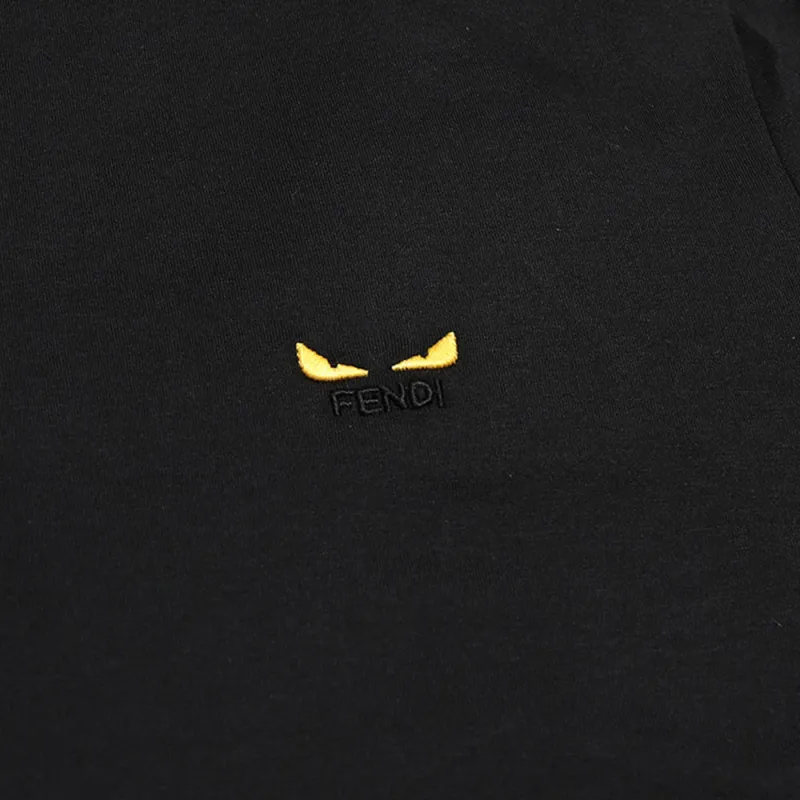 FENDI T Shirts Men Black-3