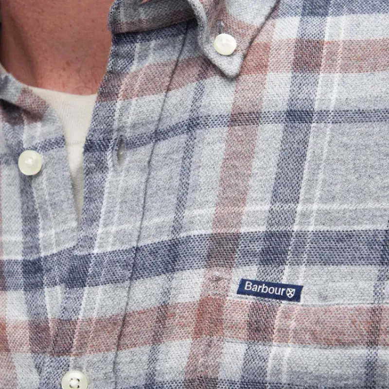 BARBOUR Barbour Eddleston Tailored Shirt Shirt Men's Gray-4