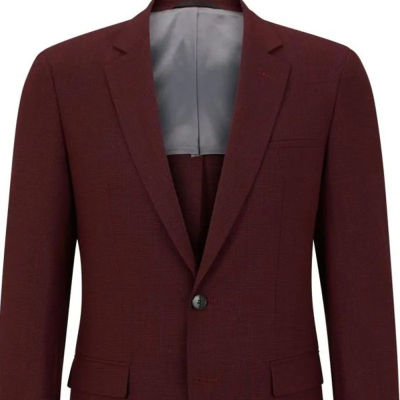 HUGO BOSS Business Suits Men's Deep Red-4
