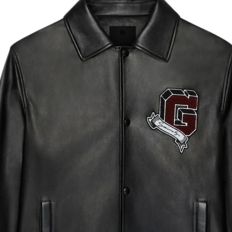 Givenchy College Leather Jacket-4