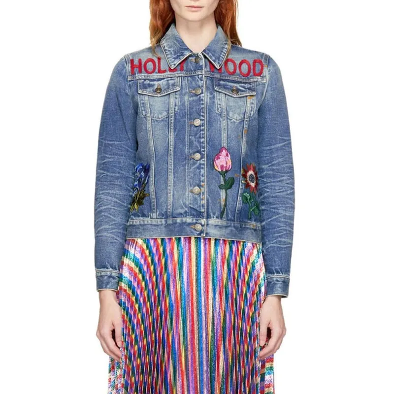 GUCCI Jackets Coats Unisex Blue-1