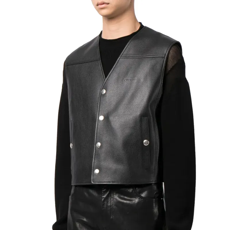 Givenchy Logo debossed Leather Vest-1
