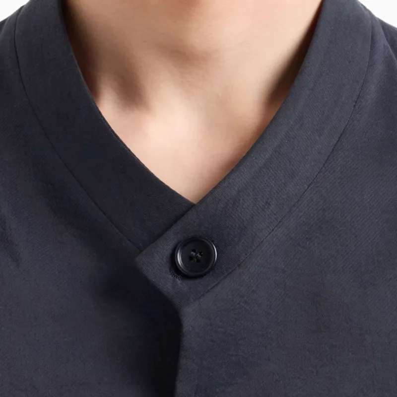 GIORGIO ARMANI Band collar Blazer-4