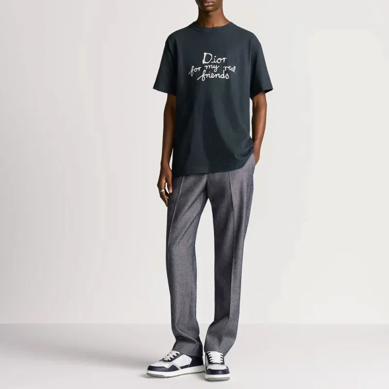 DIOR SS25 T Shirt Men's Marine Blue-2