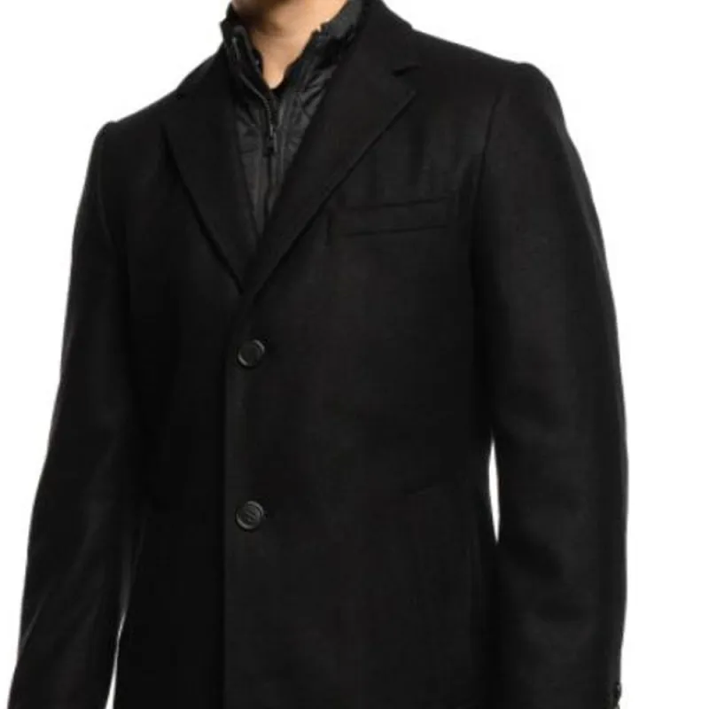 HUGO BOSS Coats Men Black-3