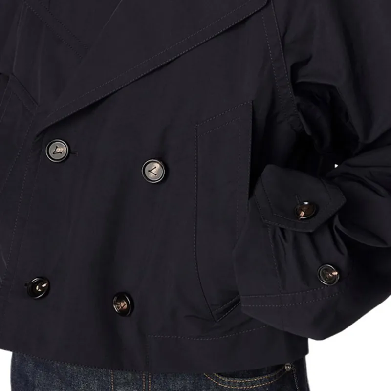 Bottega Veneta SS25 Jackets Coats Women's Midnight Blue-4