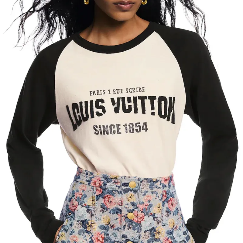 LOUIS VUITTON Signature Varsity Long Sleeved Top-1