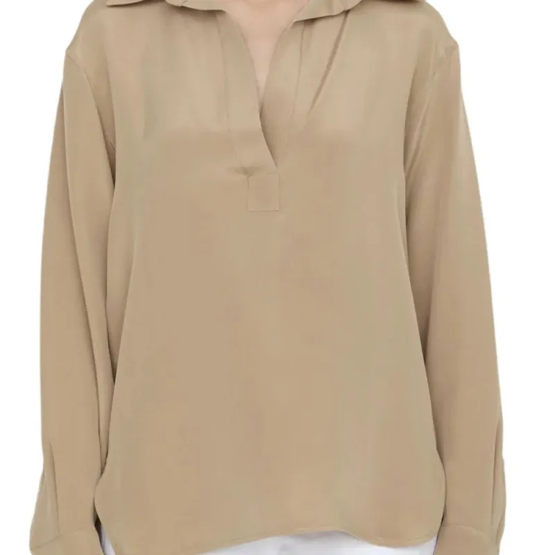MaxMara V Neck Long Sleeved Shirt-4