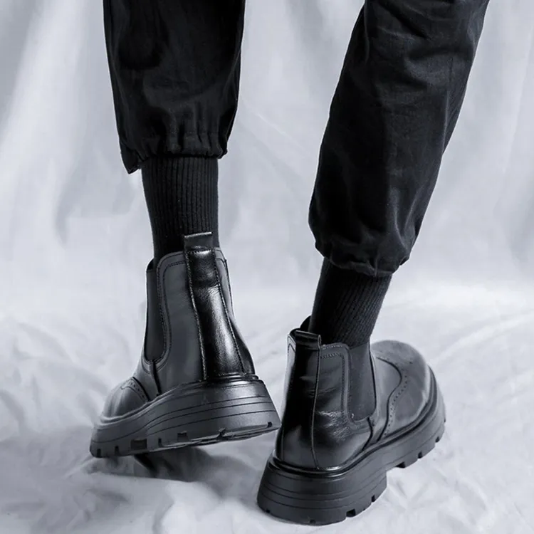 Cachiotti Short Chelsea Boots Men's Black-8