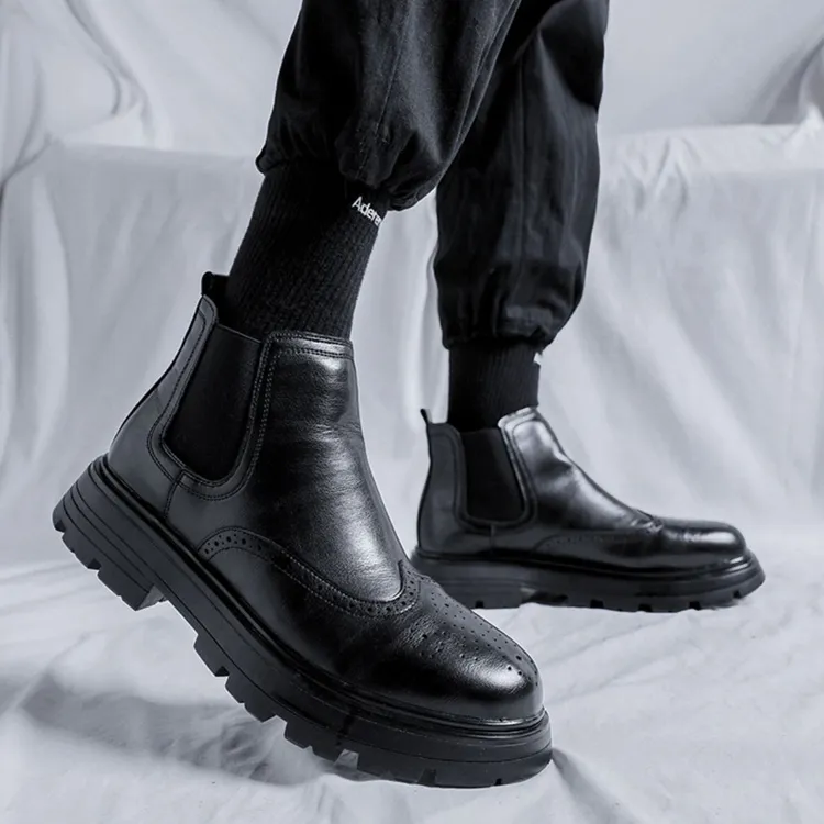 Cachiotti Short Chelsea Boots Men's Black-7