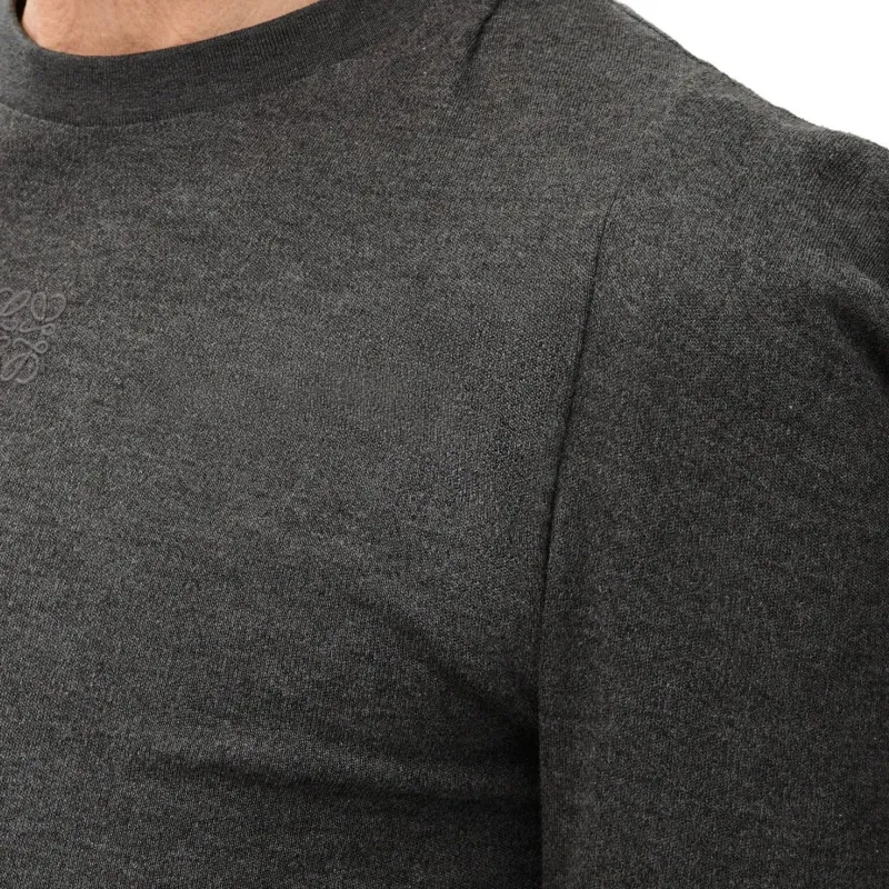 LOEWE Long Sleeved Crewneck Knitted Top-4
