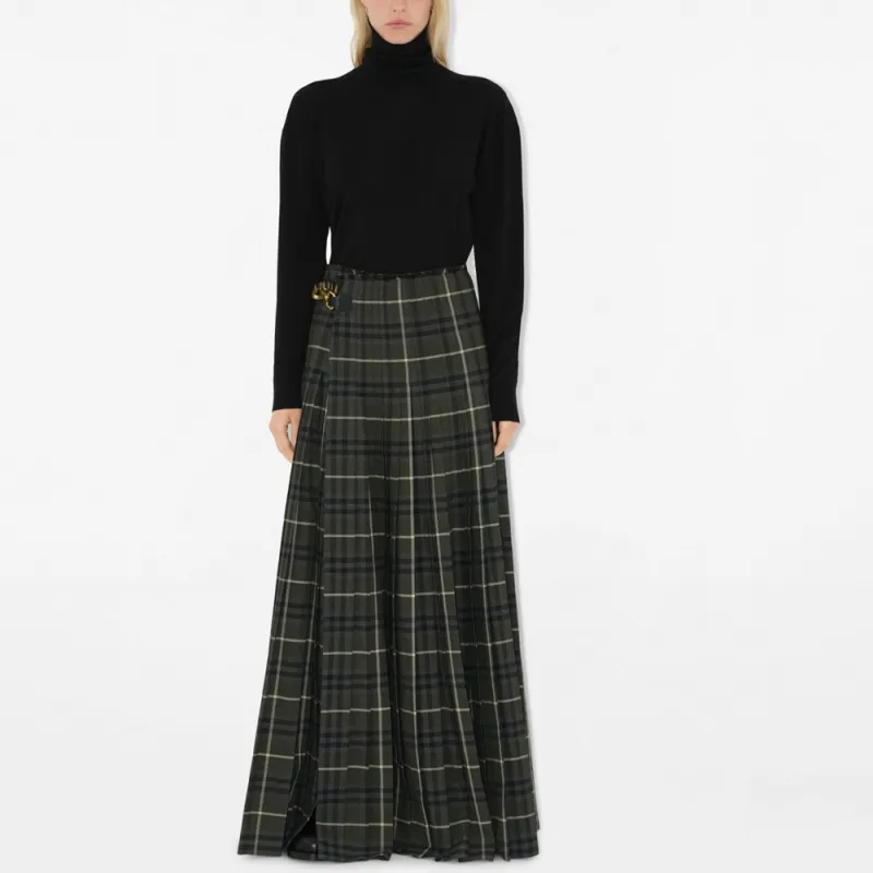 Burberry Cf Knitted Long Skirt 'Marsh'-1