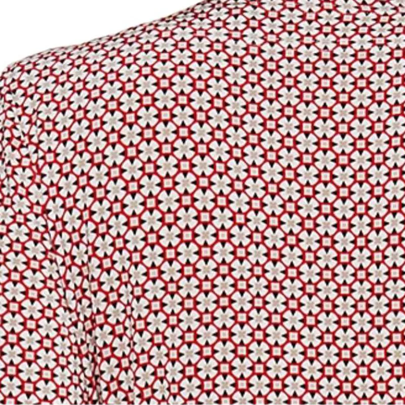 BESIONIA SS21 Long Sleeved Dresses Women's Red Pattern-5