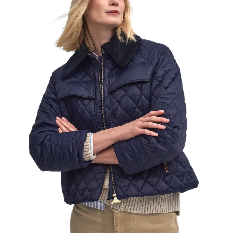 BARBOUR FW24 Puffer Jacket Women's Marine Blue-2