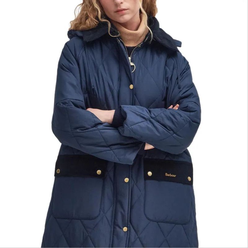BARBOUR Puffer Jacket Women's Marine Blue-5