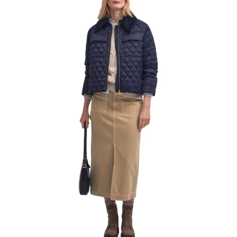 BARBOUR FW24 Puffer Jacket Women's Marine Blue-3