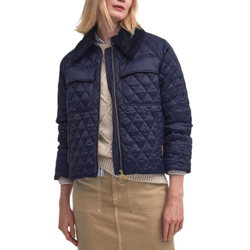 BARBOUR FW24 Puffer Jacket Women's Marine Blue-1