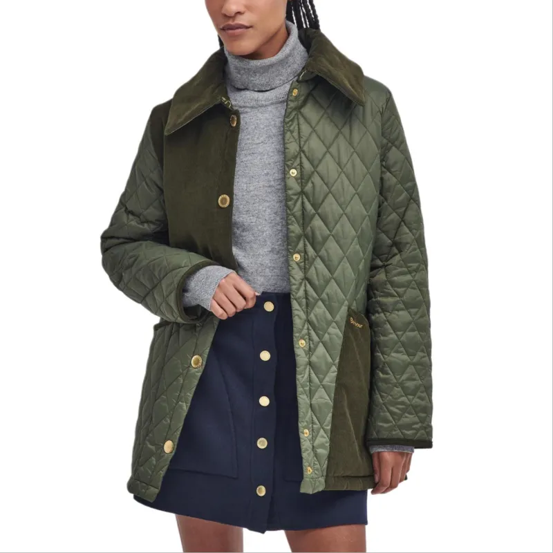 BARBOUR FW24 Puffer Jacket Women's Olive-2