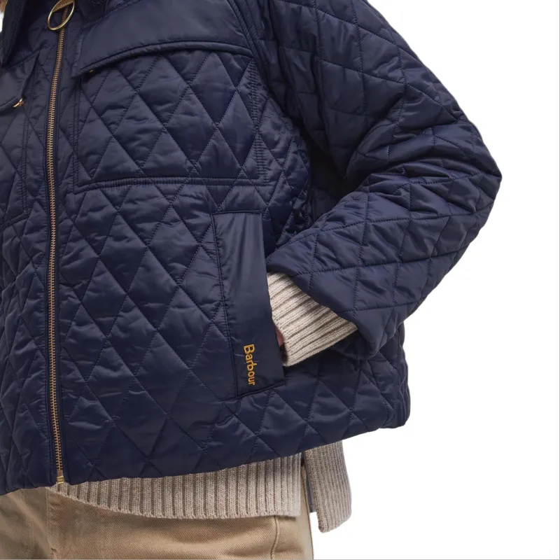 BARBOUR FW24 Puffer Jacket Women's Marine Blue-8