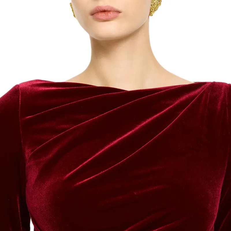 Talbot Runhof Gathered Jumpsuit-4