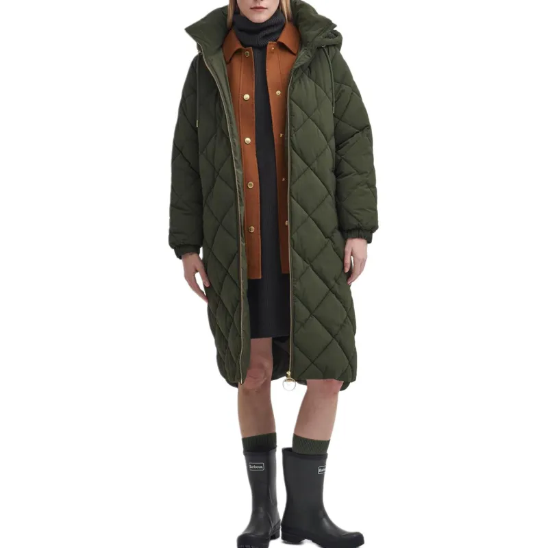BARBOUR FW24 Puffer Jacket Women's Green-1