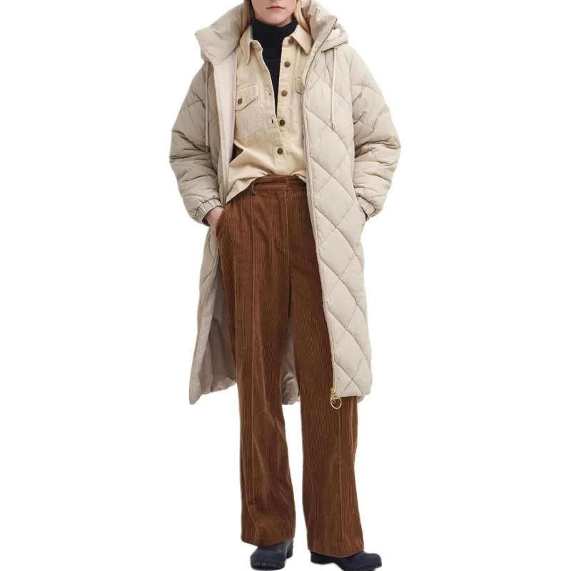 BARBOUR FW24 Puffer Jacket Women's Beige-1