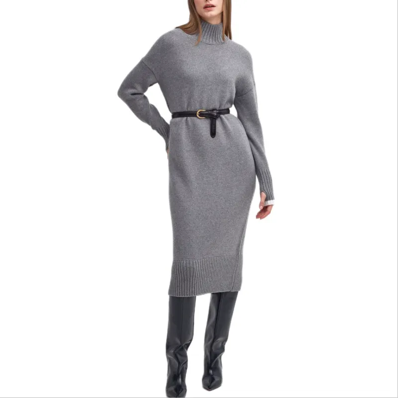 BARBOUR FW24 Long-Sleeved Dresses Women's Gray-1