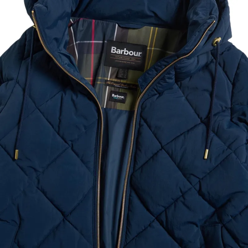 BARBOUR FW24 Puffer Jacket Women's Marine Blue-6