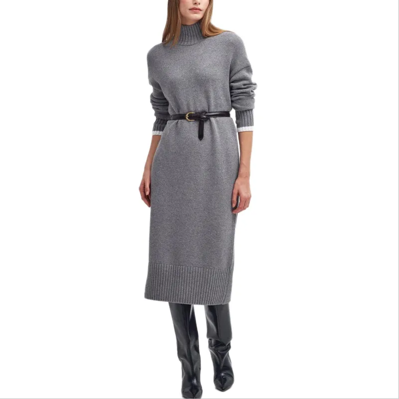 BARBOUR FW24 Long-Sleeved Dresses Women's Gray-2