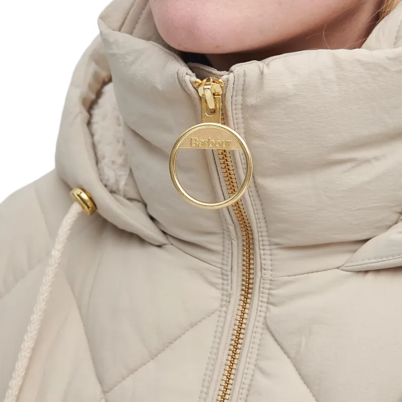 BARBOUR FW24 Puffer Jacket Women's Beige-6