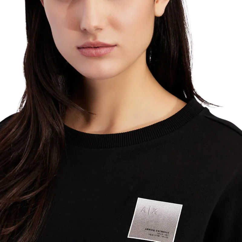 ARMANI EXCHANGEAE SS21 Sweatshirt Women's Black-3