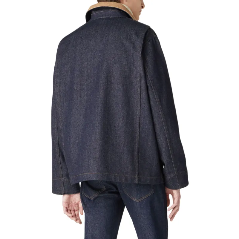 Loro Piana FW24 Denim Jacket Men's Dark Shadow Blue-5