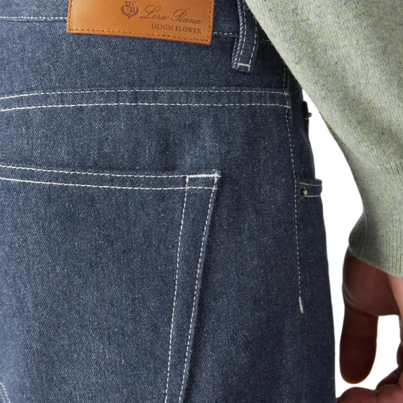 Loro Piana FW24 Jeans Men's Surging Blue-6