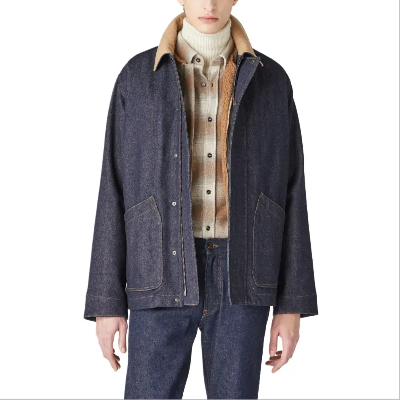 Loro Piana FW24 Denim Jacket Men's Dark Shadow Blue-4