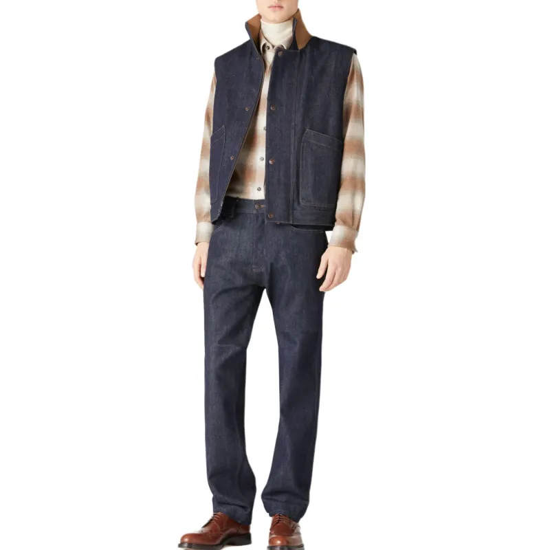 Loro Piana FW24 Jeans Men's Dark Shadow Blue-3