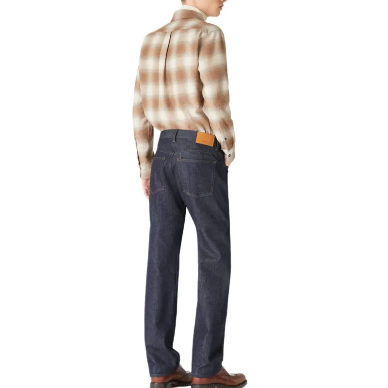 Loro Piana FW24 Jeans Men's Dark Shadow Blue-4