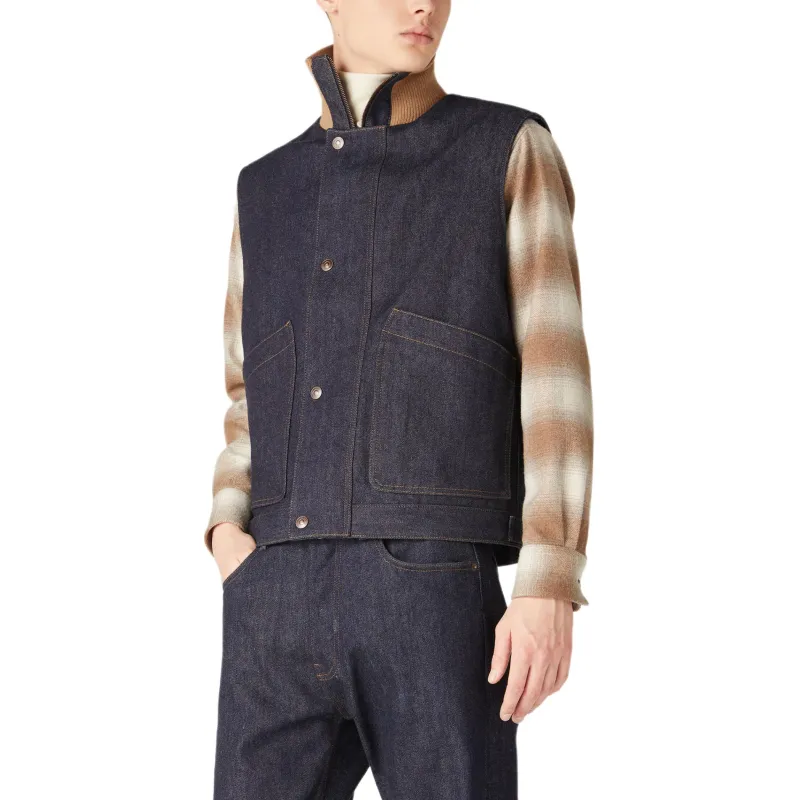 Loro Piana FW24 Vest Men's Dark Blue-2