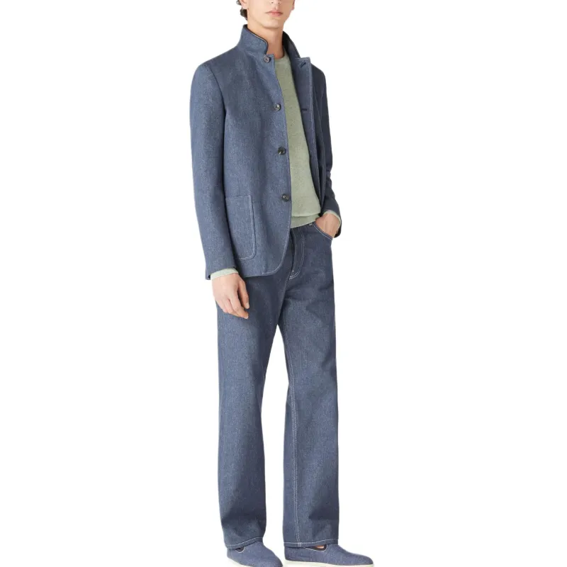 Loro Piana FW24 Jeans Men's Surging Blue-2