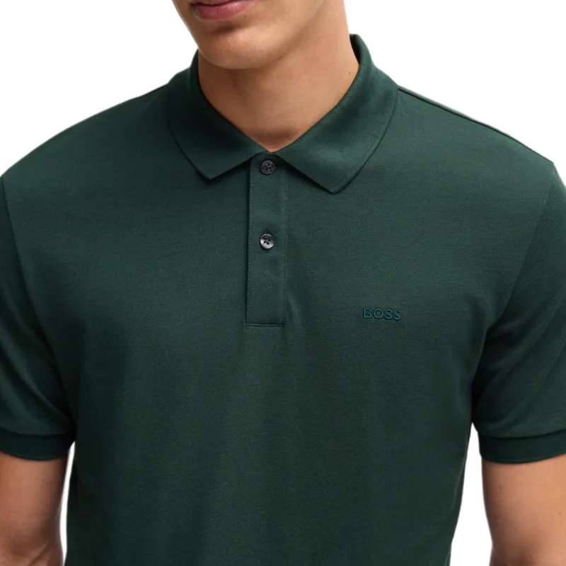 HUGO BOSS Pallas Embroidered Logo Polo Shirt-4
