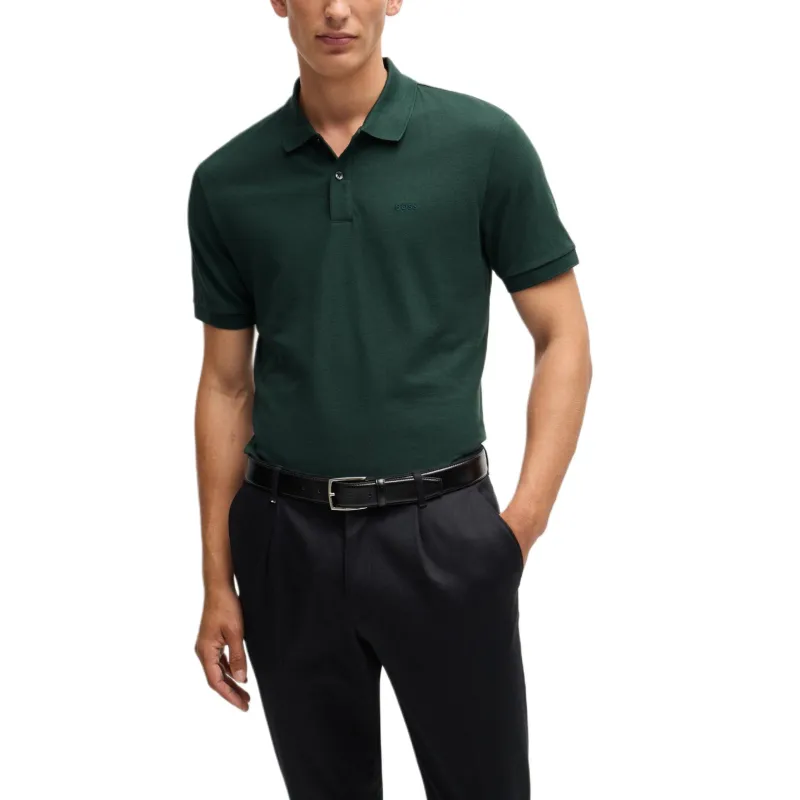HUGO BOSS Pallas Embroidered Logo Polo Shirt-1