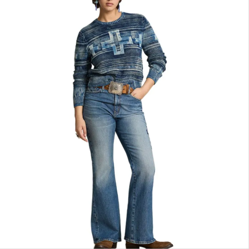 Polo Ralph Lauren Naiomi Glasses FW24 Jeans Women's Washed Blue-1