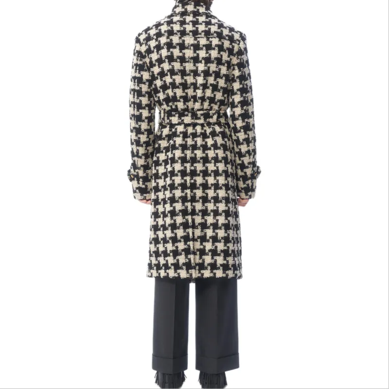 Valentino FW24 Coat Men's Black White-3
