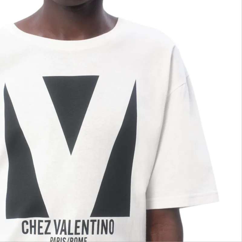 Valentino Chez Valentino Print T Shirt-7
