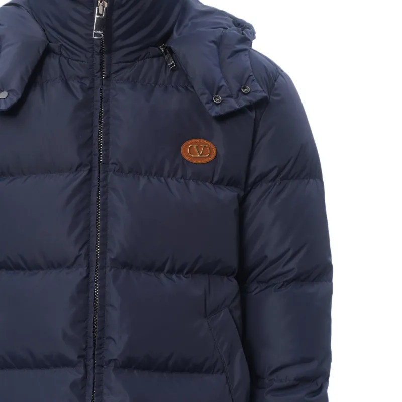 Valentino Zip Up Hooded Down Jacket-5