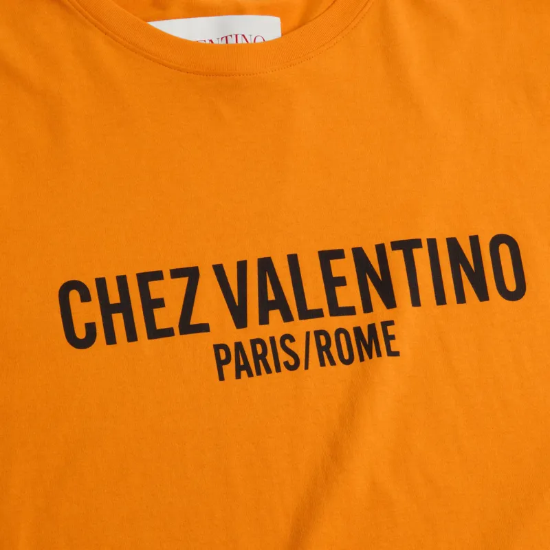Valentino Chez Valentino Printed Crewneck T Shirt-7