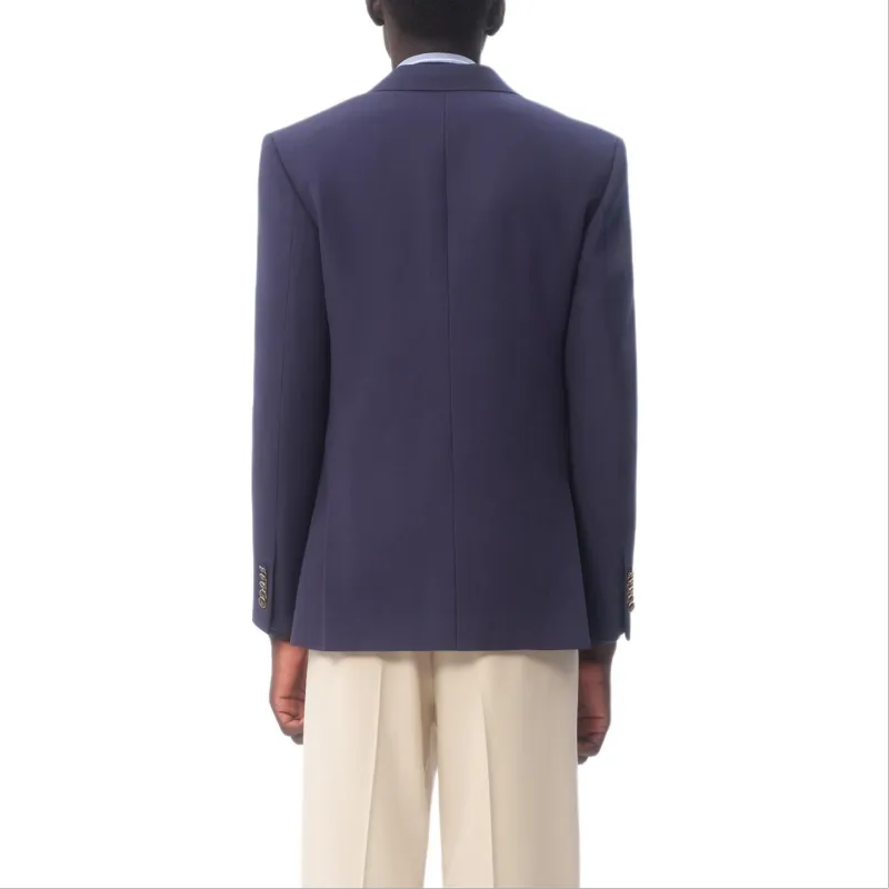 Valentino Single Breasted Straight Hem Jacket-5